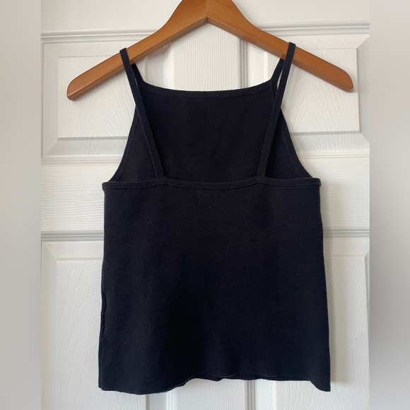 Madewell Black Apron Sweater Tank Size XXS - Picture 5 of 6